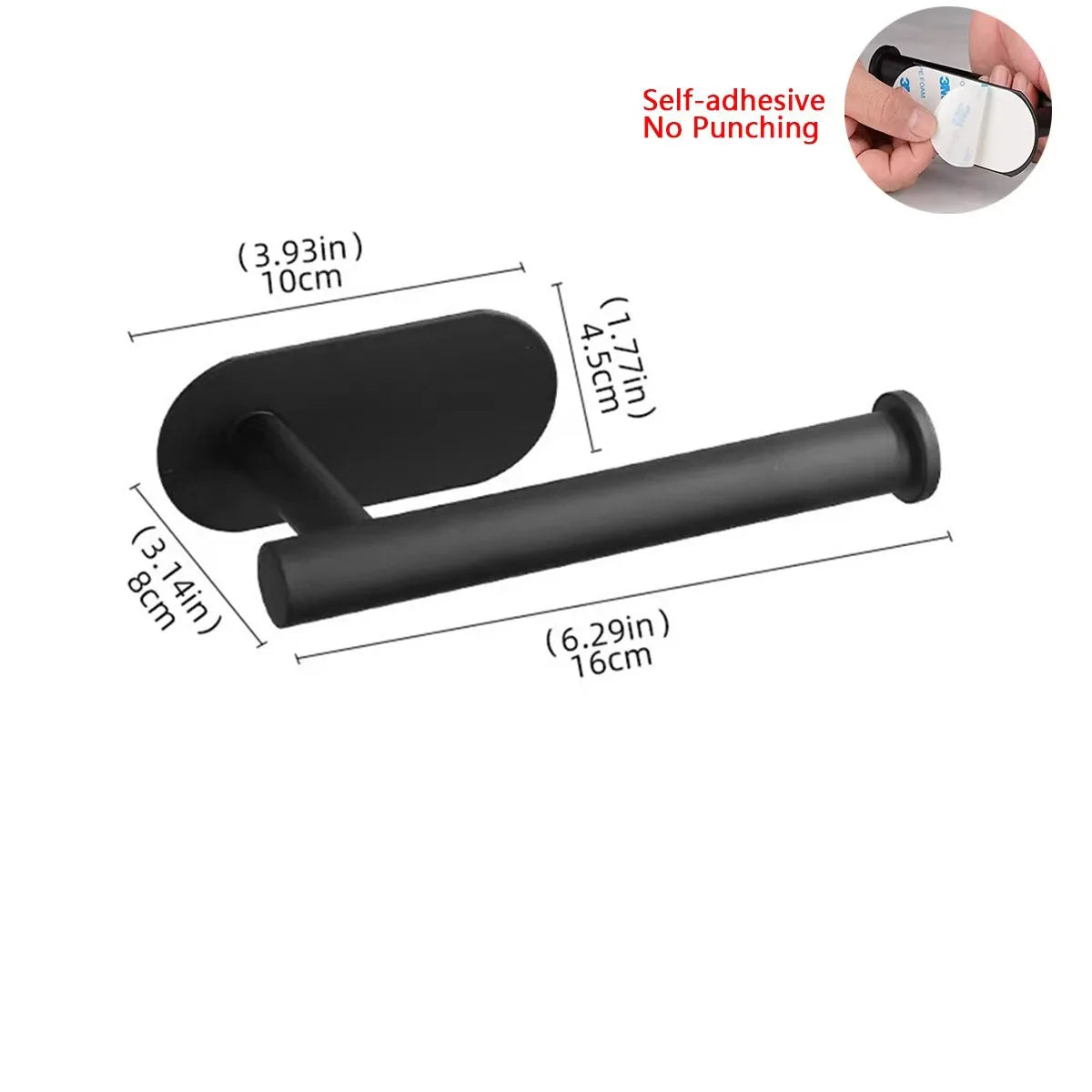 Suporte de Papel Higiênico Preto e Dourado – Funcionalidade, Estilo e Conforto no Seu Banheiro