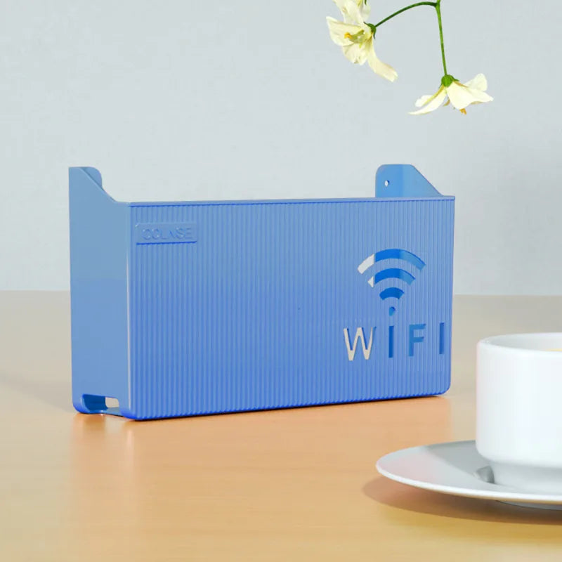 Suporte Organizador para Roteador Wi-Fi de Parede – Caixa Decorativa com Proteção