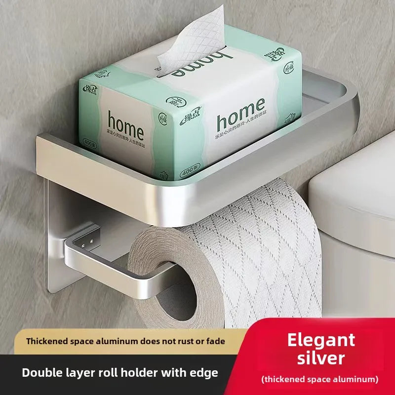 Suporte de Papel Higiênico Preto e Dourado – Funcionalidade, Estilo e Conforto no Seu Banheiro