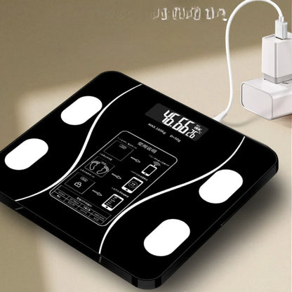 Balança Digital Inteligente de Bioimpedância – Monitor de Peso, Gordura Corporal e Saúde