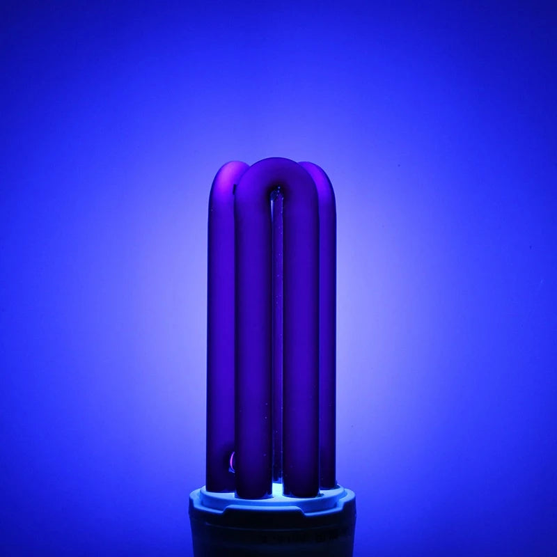 Luz Violeta UV E27 – Lâmpada Ultravioleta 15W, 20W, 30W e 40W | Baixo Consumo, Pico 365nm, AC 220V