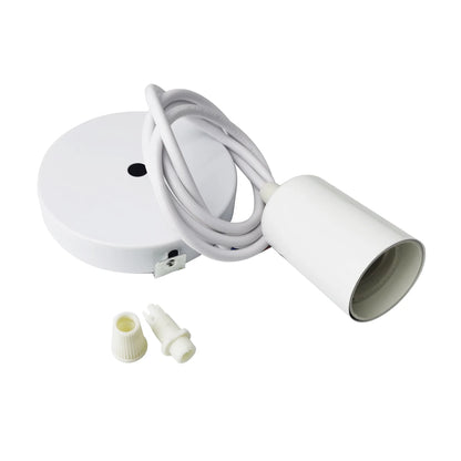 Luminária Pendente LED Moderna e Minimalista com Base E27 – Design Limpo e Sofisticado para Seu Ambiente