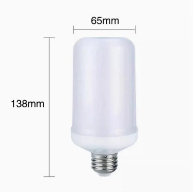 Lâmpada LED com Efeito de Chama Decozy – Encaixes E26 / E27 / E14 / B22, 85–265V, 12W – Emulação de Chama Tremulante para Decoração