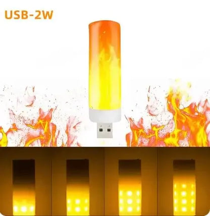 Lâmpada LED com Efeito de Chama Decozy – Encaixes E26 / E27 / E14 / B22, 85–265V, 12W – Emulação de Chama Tremulante para Decoração