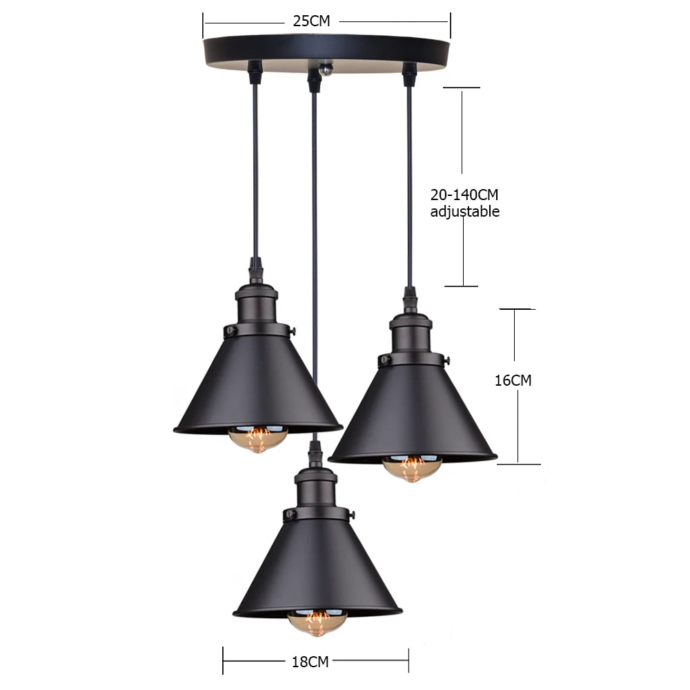 Lustre Vintage Estilo Loft Russo – Elegante, Moderno e Retrô Para Ambientes de Personalidade