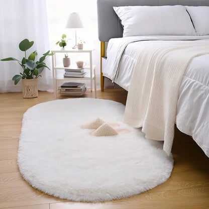 Tapete Felpudo Oval Decozy – Conforto, Elegância e Aconchego para Quarto e Sala