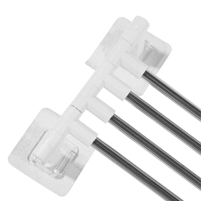 Suporte Giratório para Toalhas de Banheiro – Organização Inteligente Sem Furos