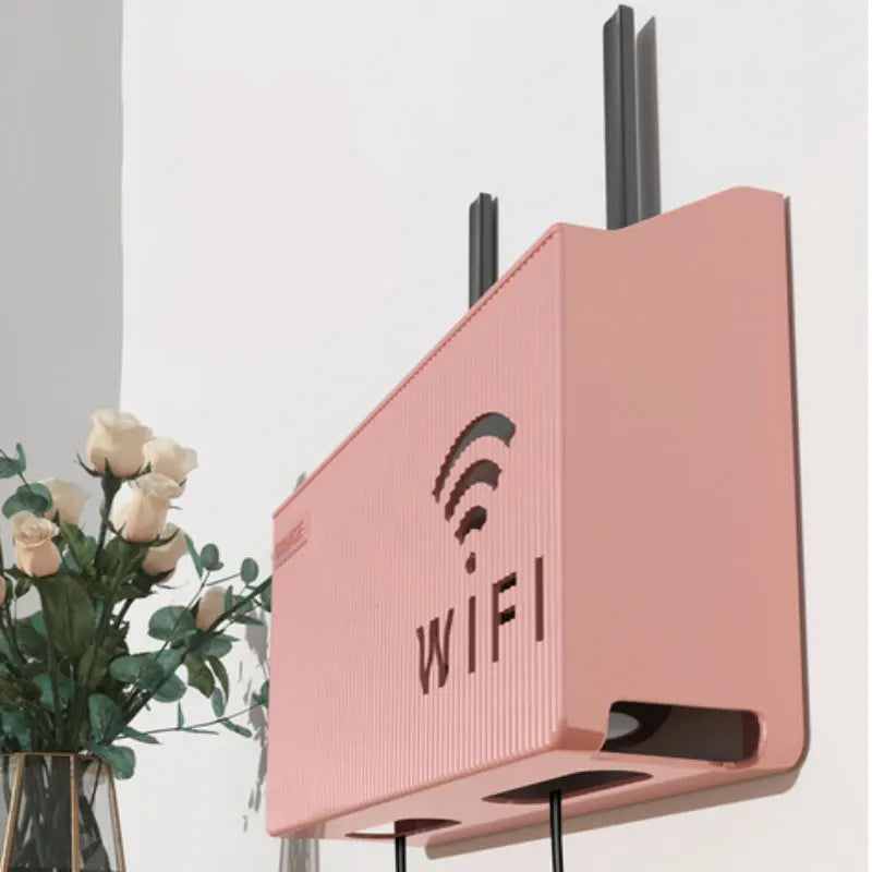 Suporte Organizador para Roteador Wi-Fi de Parede – Caixa Decorativa com Proteção