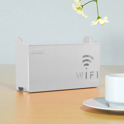 Suporte Organizador para Roteador Wi-Fi de Parede – Caixa Decorativa com Proteção