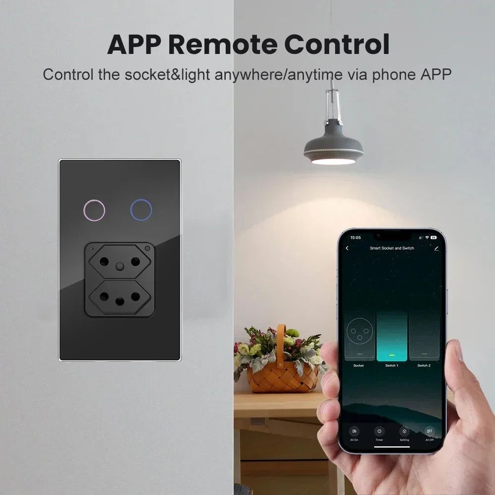 Melery Tomada Inteligente de Parede com Wi-Fi