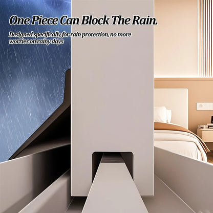 Faixa de Vedação Angular de 135° – Barra Protetora de 1 m para Janelas Residenciais, Contra Água, Vento e Correntes de Ar