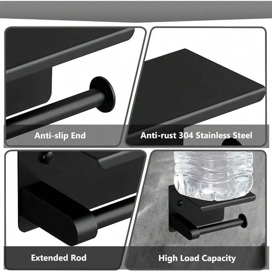 Porta-Papel Higiênico em Aço Inoxidável com Prateleira: Elegância, Resistência e Funcionalidade