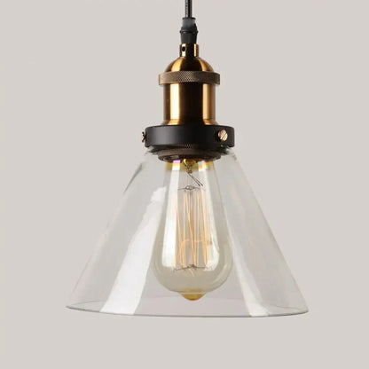 Luminárias Pendente Vidro Âmbar Retrô – Design Industrial Moderno