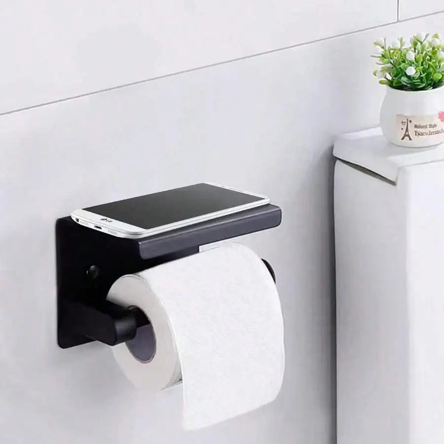 Porta-Papel Higiênico em Aço Inoxidável com Prateleira: Elegância, Resistência e Funcionalidade