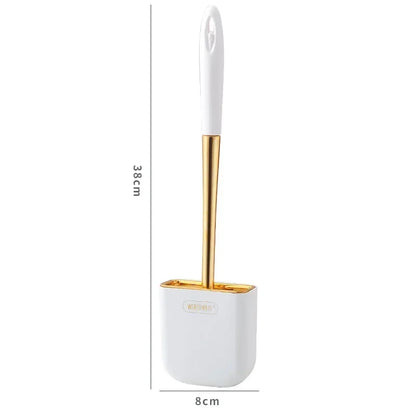 Escova de Vaso Sanitário de Luxo para Parede: Higiene Completa com Design Inteligente