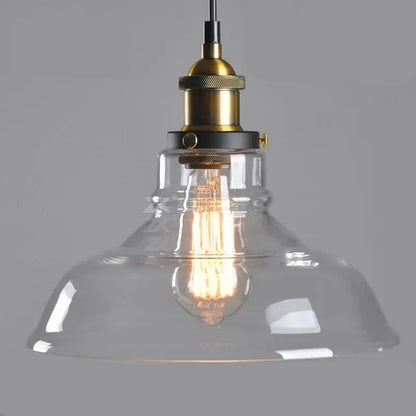 Luminárias Pendente Vidro Âmbar Retrô – Design Industrial Moderno