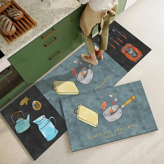 Tapete para Cozinha Antiderrapante Estampado – Conforto, Estilo e Proteção no Dia a Dia