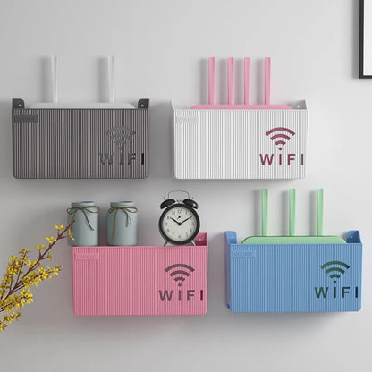 Suporte Organizador para Roteador Wi-Fi de Parede – Caixa Decorativa com Proteção