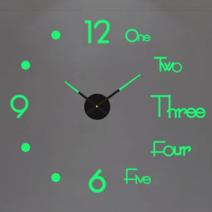 Relógio Adesivo Espelhado com Números Romanos – Design Moderno que Transforma Ambientes