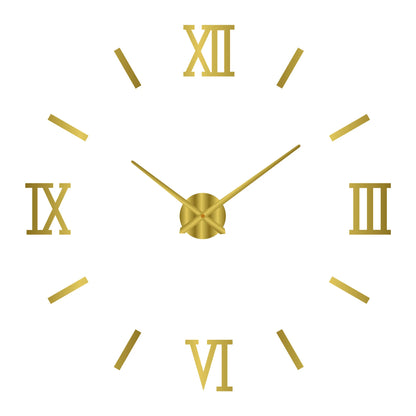 Relógio Adesivo Espelhado com Números Romanos – Design Moderno que Transforma Ambientes