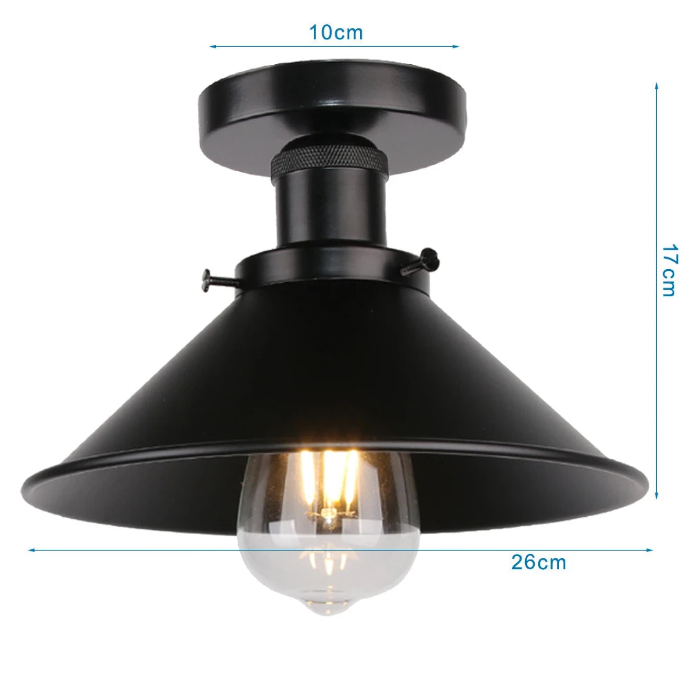 Luminária de Teto Retrô Industrial Estilo Loft Decozy: Design que Transforma Ambientes