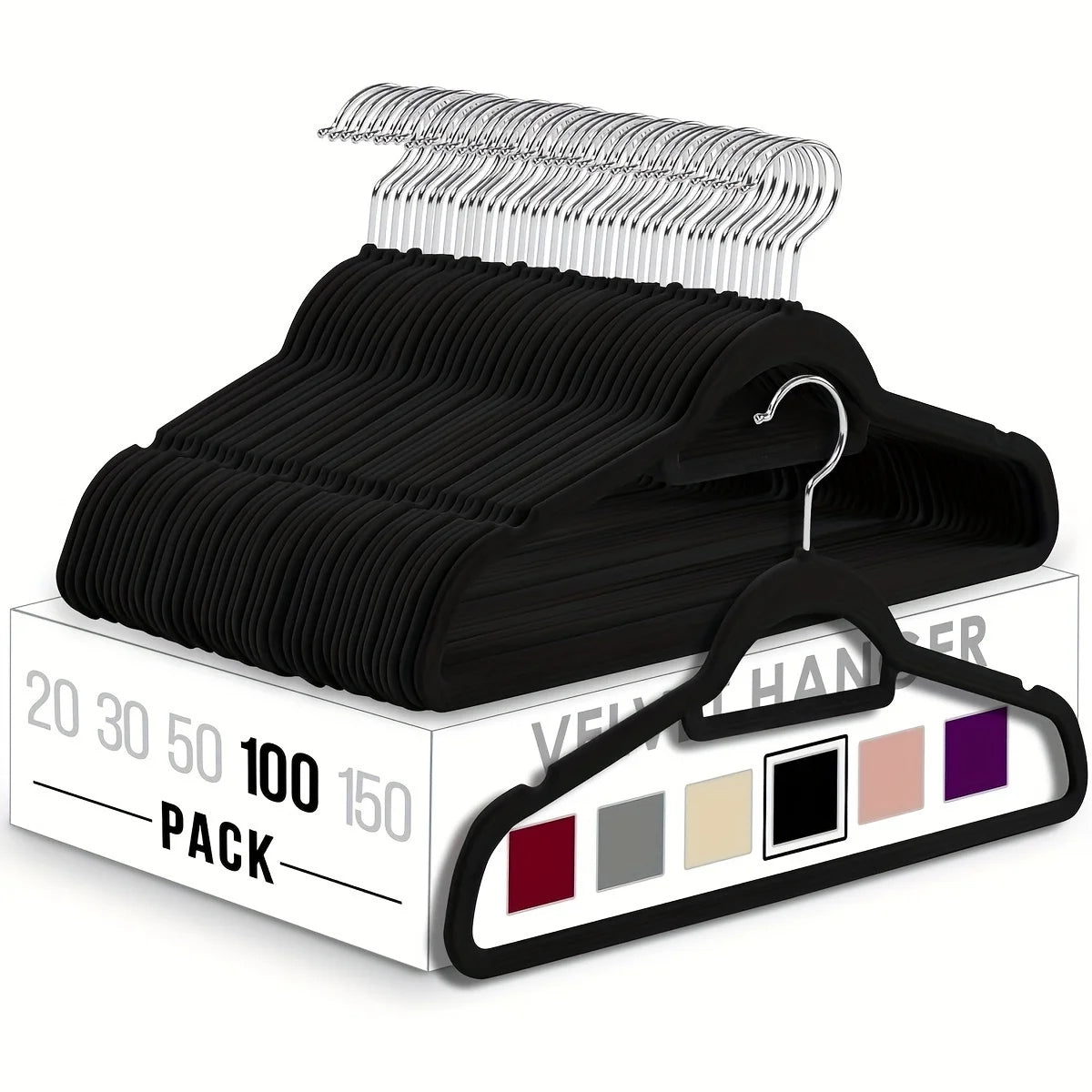 Cabide Multifuncional Antiderrapante de Plástico – Organização Inteligente para seu Guarda-Roupa