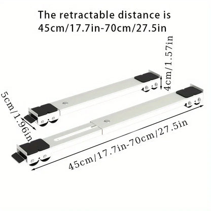 Suporte Ajustável em Aço Inoxidável para Máquina de Lavar e Geladeira – Alta Resistência até 300 kg