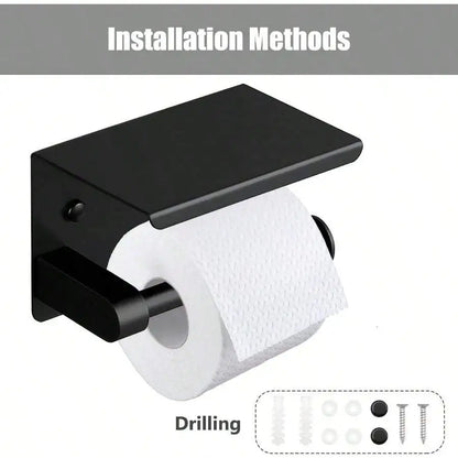 Porta-Papel Higiênico em Aço Inoxidável com Prateleira: Elegância, Resistência e Funcionalidade