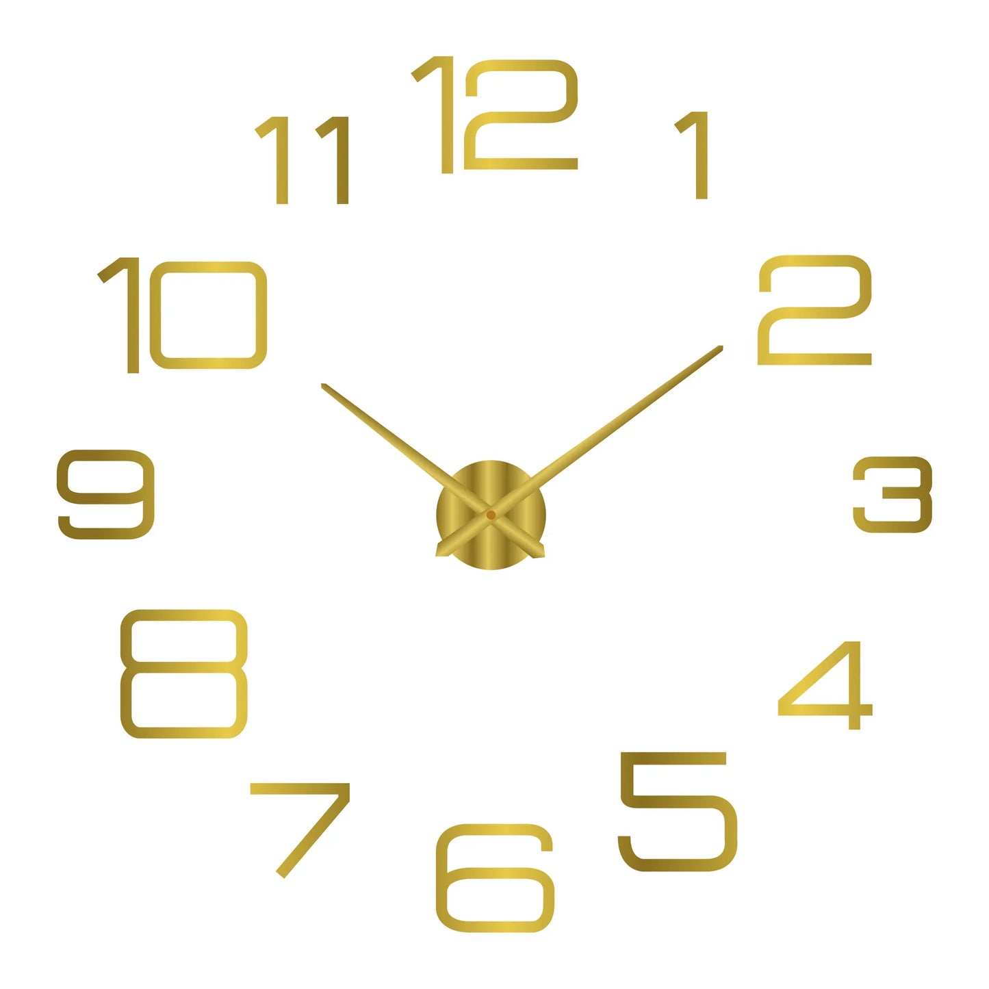 Relógio Adesivo Espelhado com Números Romanos – Design Moderno que Transforma Ambientes