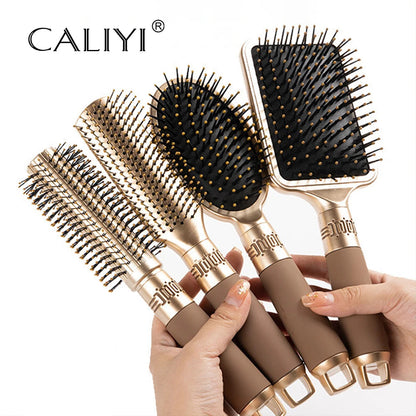 Kit de Escovas Profissionais Premium para Cabelo – 4 Modelos Anti-Frizz para Desembaraçar e Modelar