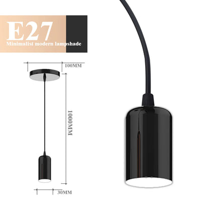 Luminária Pendente LED Moderna e Minimalista com Base E27 – Design Limpo e Sofisticado para Seu Ambiente