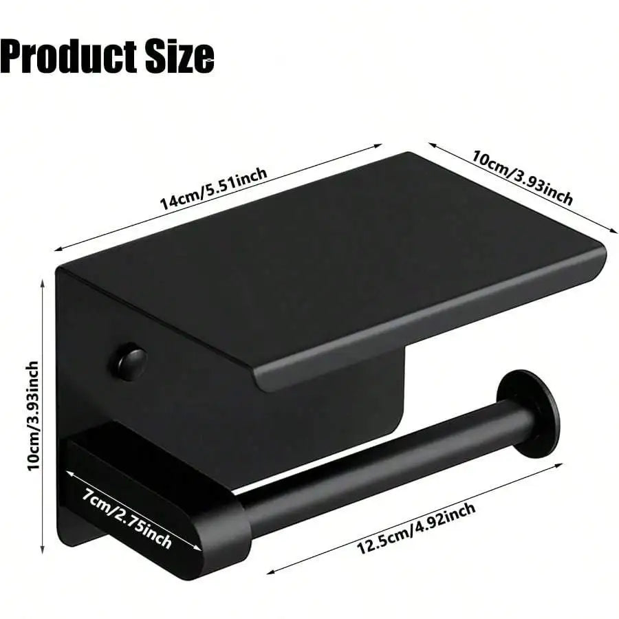 Porta-Papel Higiênico em Aço Inoxidável com Prateleira: Elegância, Resistência e Funcionalidade
