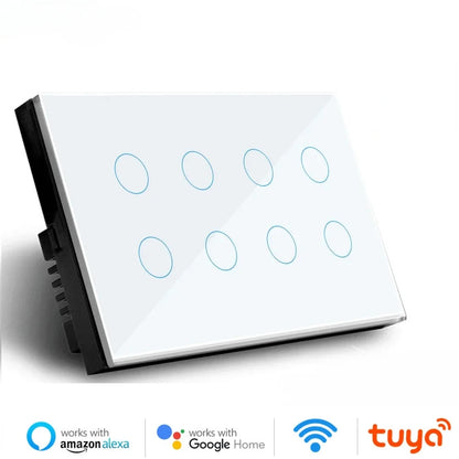 Interruptor Smart Wi-Fi Melery Touch – 1 a 10 Botões, Compatível com Alexa, Google Home e Tuya